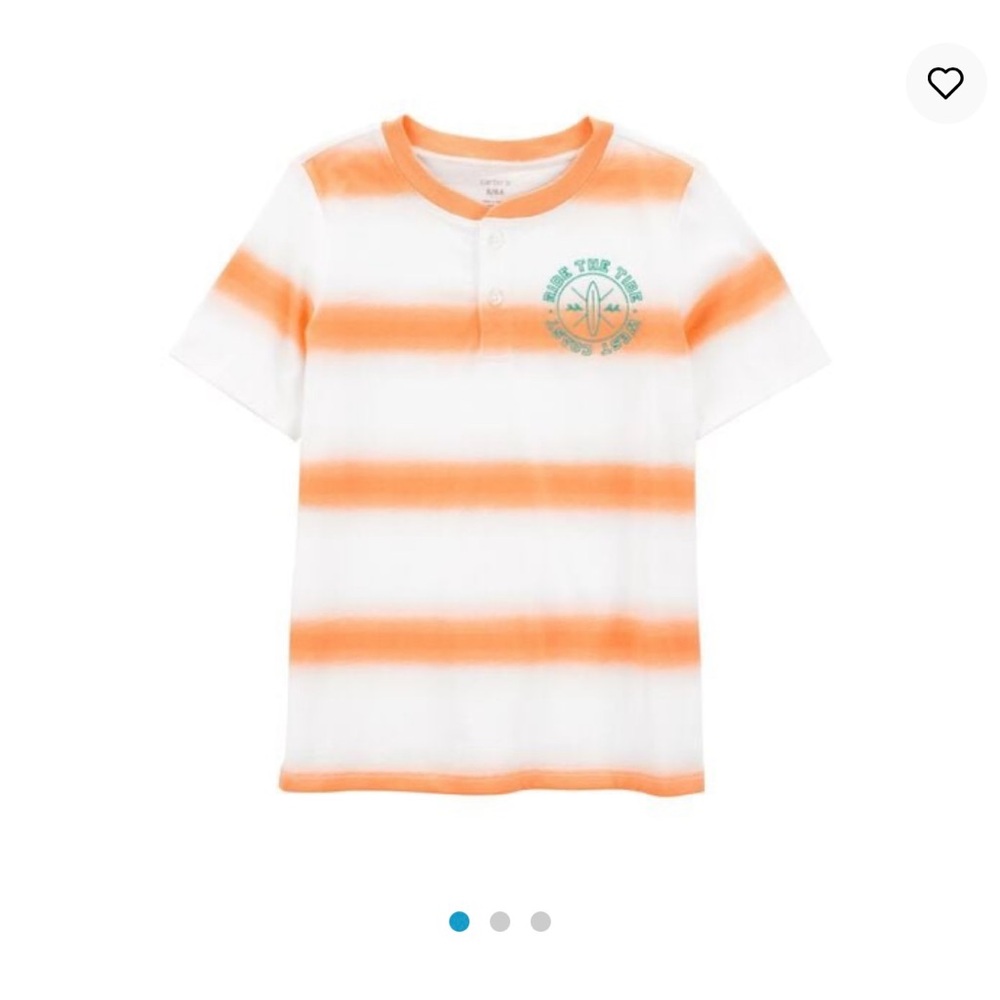 Striped Jersey Henley Tee